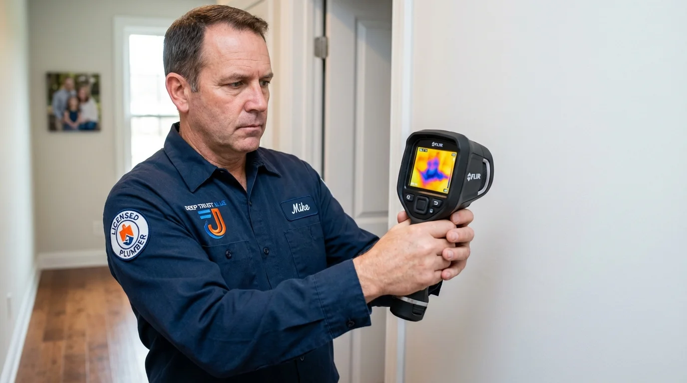 Thermal imaging leak detection by Johns Plumbing LLC in Tishomingo